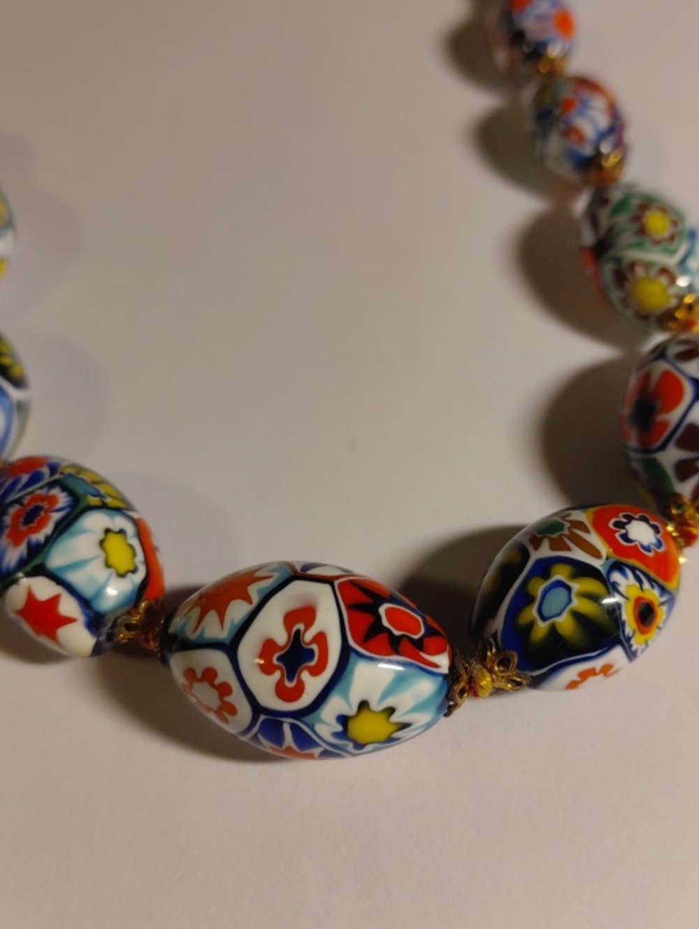 vintage Japanese tonbodama glass necklace